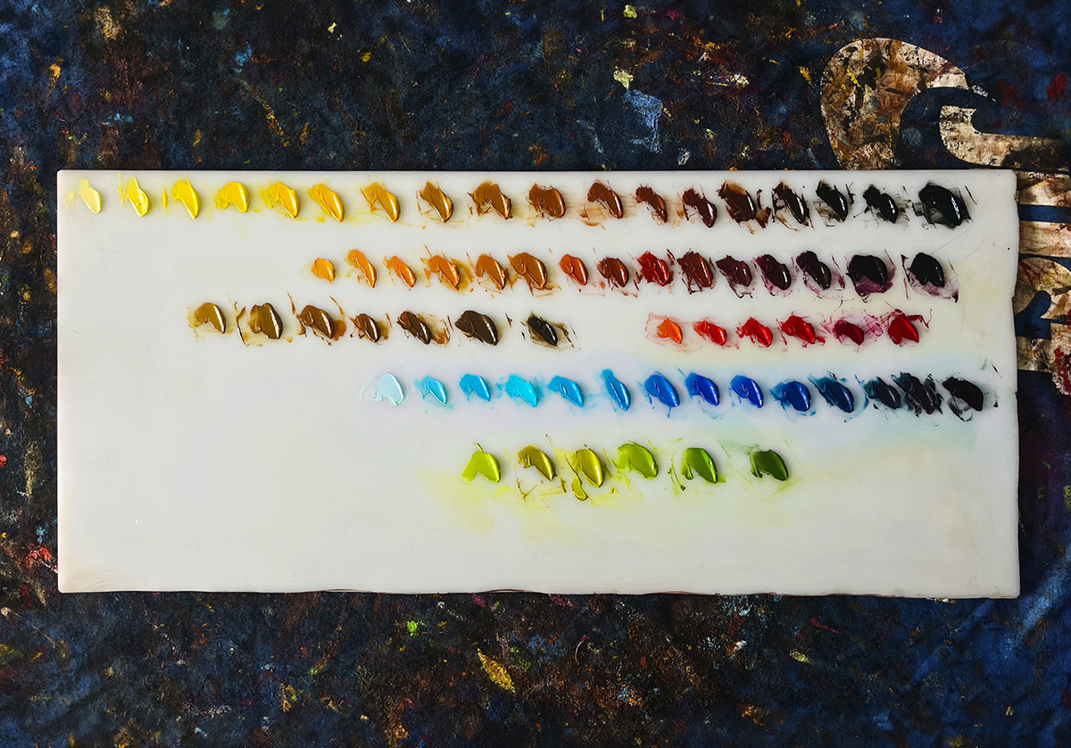Palette colorimétrique